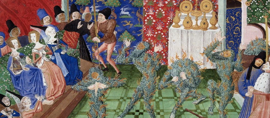 El Bal des Ardents, miniatura de 1450-80