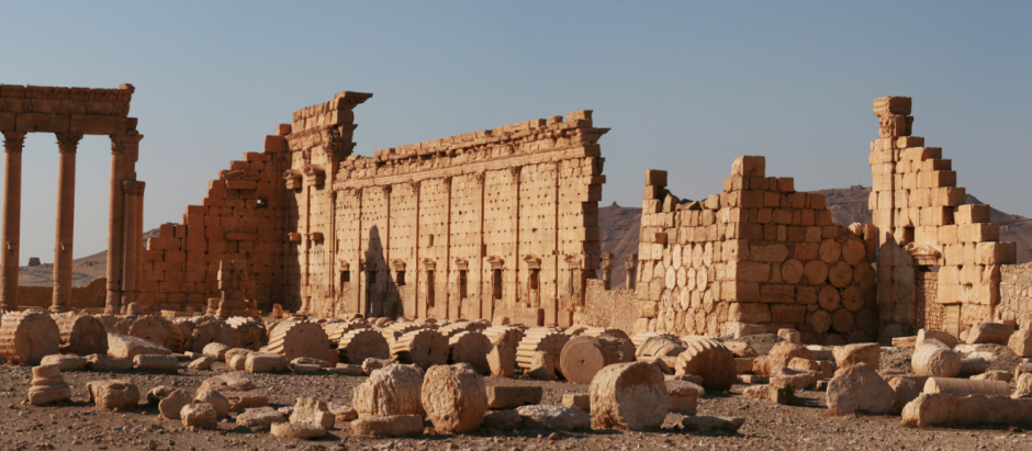 Vista panorámica de las ruinas de Palmira