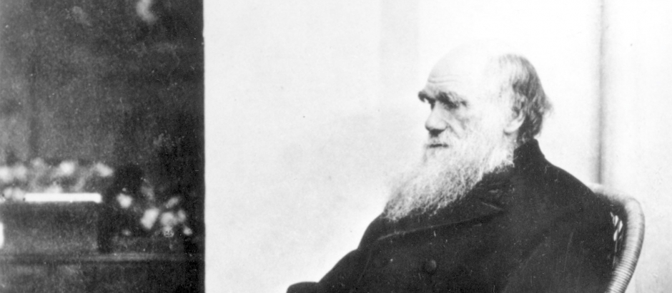 Fotografía de Charles Darwin en 1875