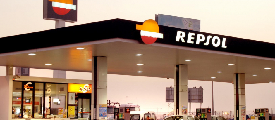 Gasolinera Repsol, una de las grandes distribuidoras en España