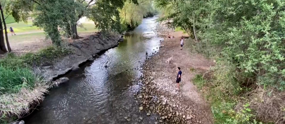 Imagen de un río en Logroño