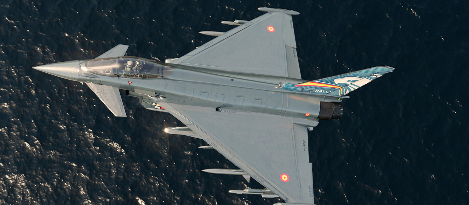 Espectacular imagen de un Eurofighter en vuelo difundida por Airbus