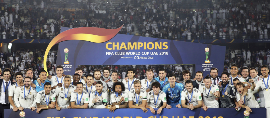La celebración del Real Madrid en su último Mundial de Clubes, en 2018