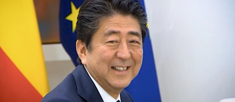 Imagen del ex primer ministro de Japón Shinzo Abe