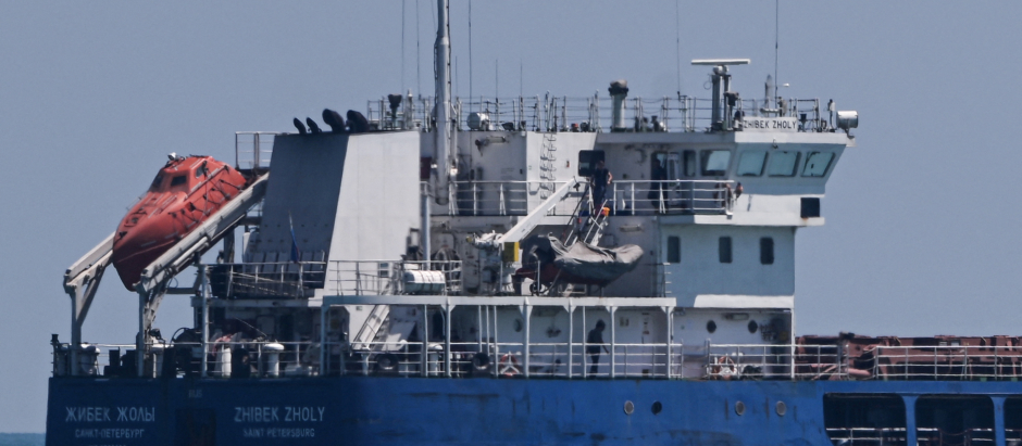 El carguero ruso Zhibek Zholy, que supuestamente robó grano ucraniano