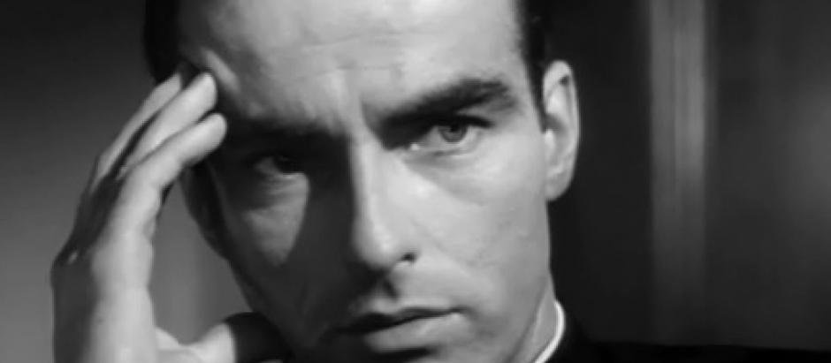 Montgomery Clift en un fotograma de 'Yo confieso' (1953)