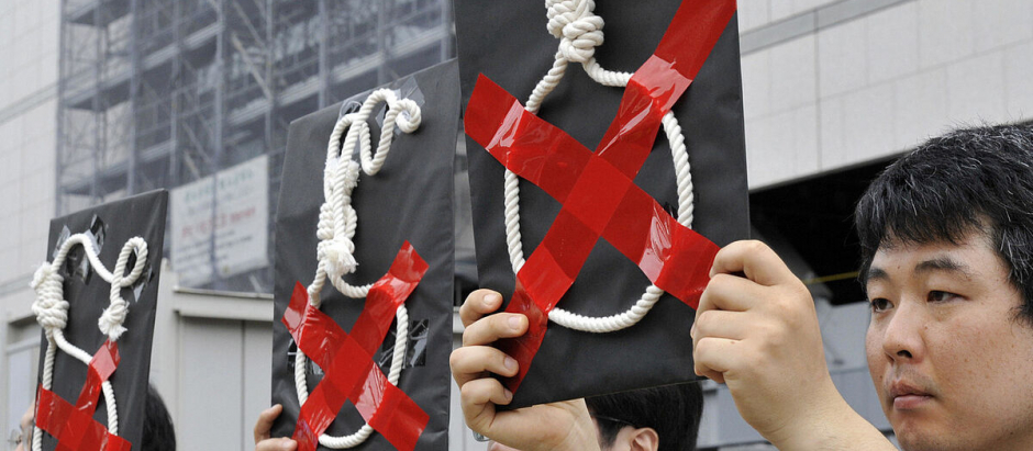 Protesta en Japón por la pena de muerte