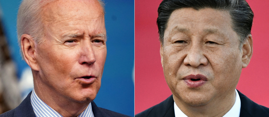 Joe Biden, presidente de Estados Unidos, junto a Xi Jinping, líder de China