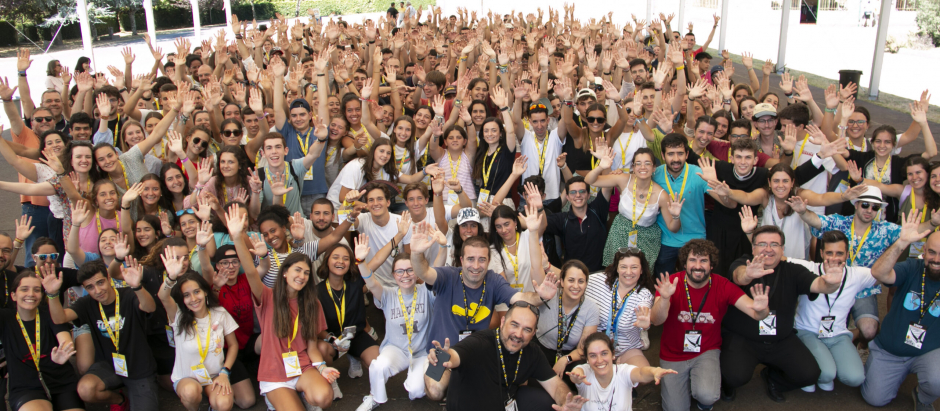 Voluntarios de la Peregrinación Europea de Jóvenes a Santiago (PEJ)