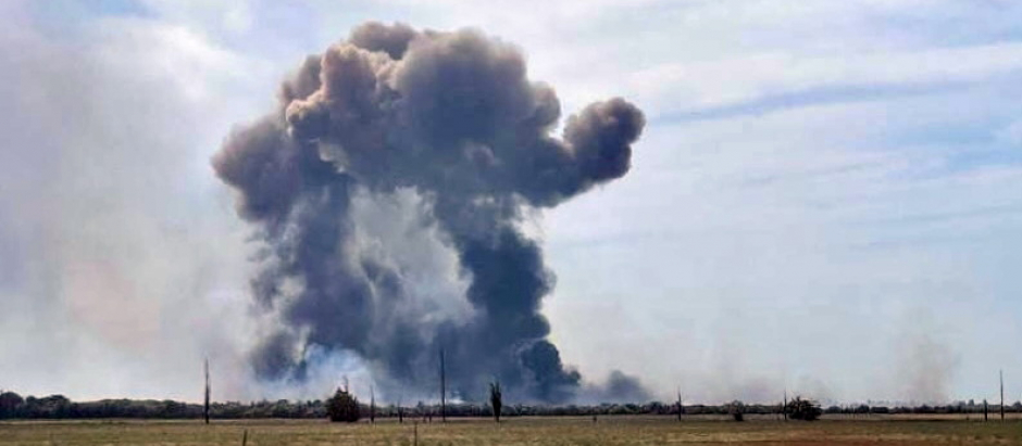 Explosión Crimea base aérea rusa