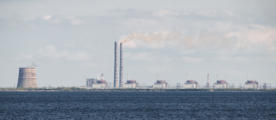 Imagen de los seis reactores de la Central nuclear de Zaporizhia