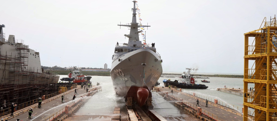 La corbeta Saudí 'Hail' salió de los astilleros de Navantia en Cádiz en marzo de 2021