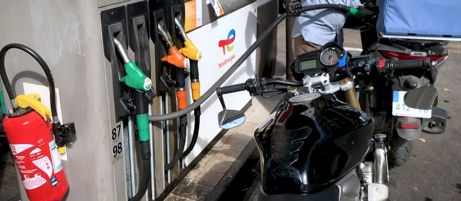 Imagen de un surtido de gasolina, Francia