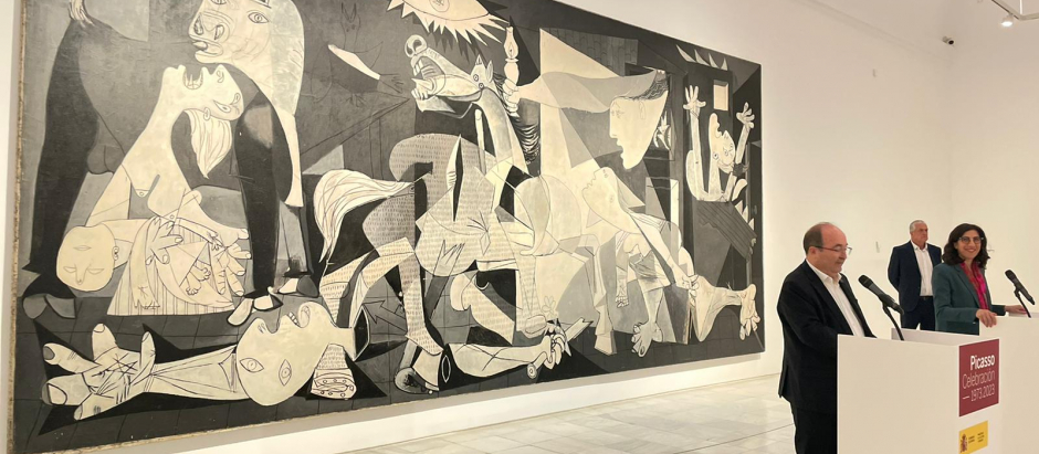 Miquel Iceta y Rima Abdul Malak presentando el Año Picasso