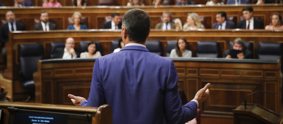 Imagen de Pedro Sánchez en el Congreso