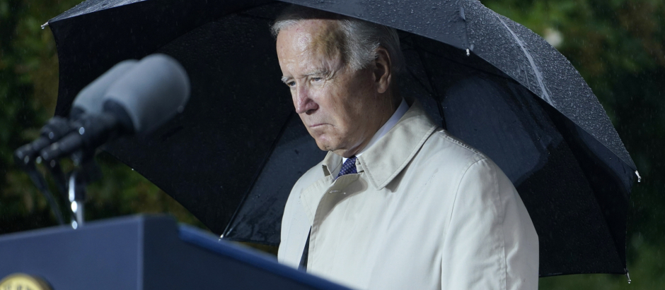 El presidente de Estados Unidos, Joe Biden, el pasado 11 de septiembre, en un acto conmemorando a las víctimas del atentado