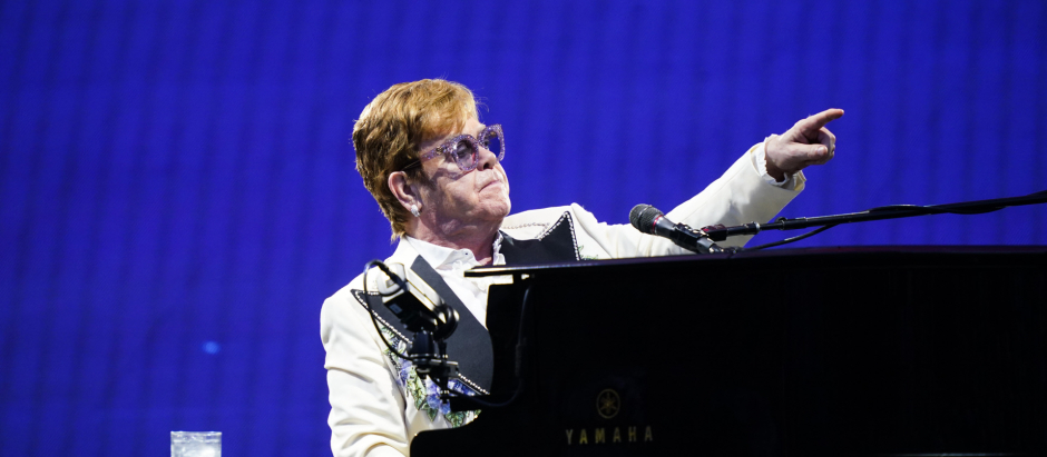 Elton John durante un concierto de su gira 'Farewell Yellow Brick Road'