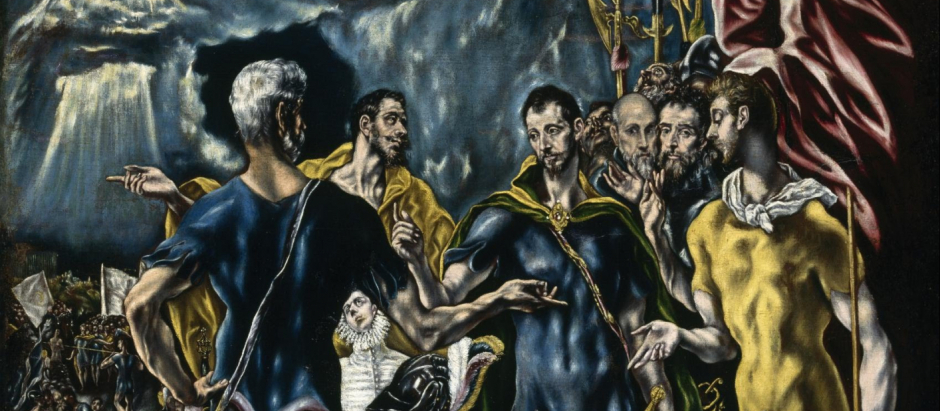 <i>Martirio de san Mauricio</i>, por El Greco