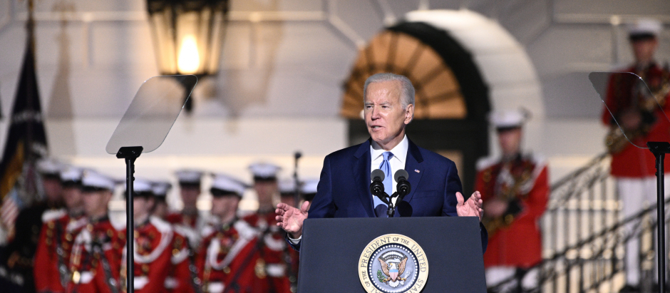 El presidente de Estados Unidos, Joe Biden, este viernes en la Casa Blanca