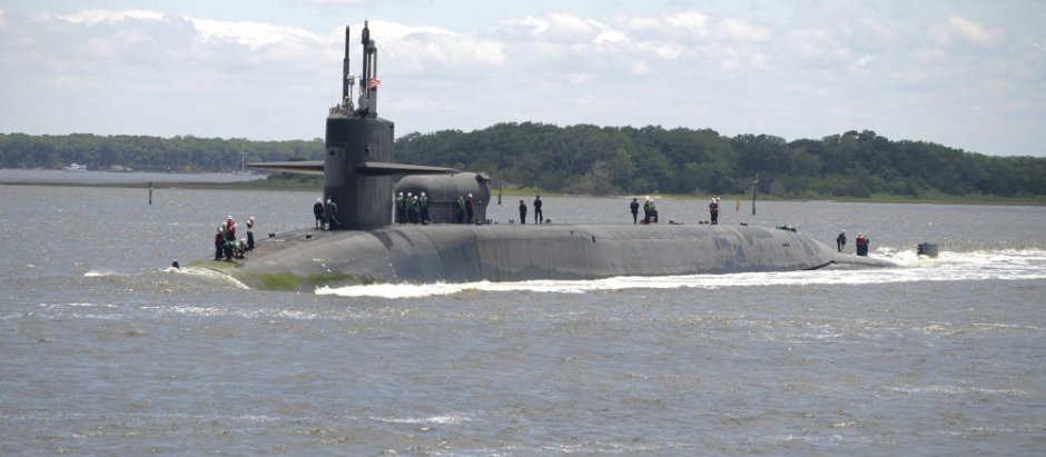 El submarino de misiles guiados de clase Ohio USS Florida (SSGN 728), en una imagen de la US Navy