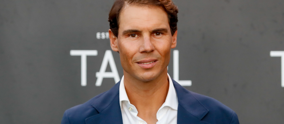 Tennisplayer Rafael Nadal during the presentation of the headquarters of the Tatel restaurantin Beverly Hills and Bahrain. Madrid October 19, 2021