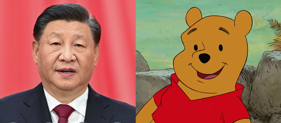 El presidente chino Xi Jinping y el dibujo animado Winnie The Pooh
