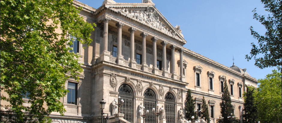 La Biblioteca Nacional de España, en el Paseo Recoletos de Madrid