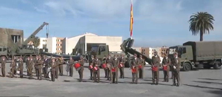 Un acto militar de la Uleg 23 en Ceuta, unidad en la que sirvió la capitana absuelta