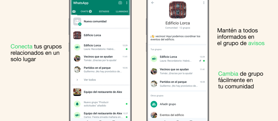 WhatsApp estrena las Comunidades en su nueva actualización