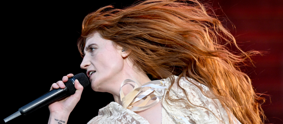Florence Welch, vocalista de Florence and the Machine, durante uno de sus últimos conciertos de su gira Dance Fever en Reino Unido