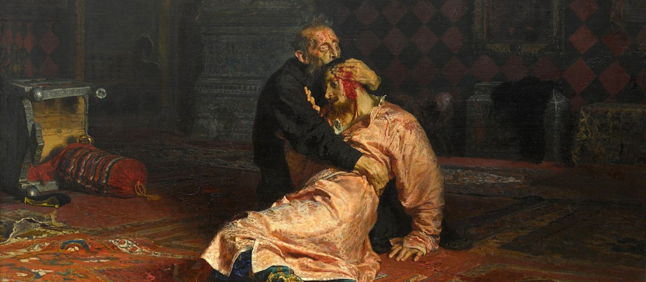 Iván el Terrible matando a su hijo por Iliá Repin