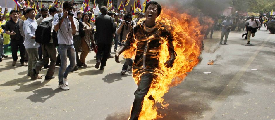 En India, prenderse fuego es una forma de protestar. (Foto de archivo 2012)