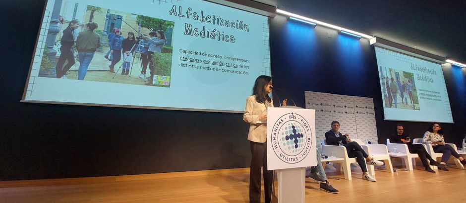 Un momento de la jornada abierta organizada por Loyola Andalucía sobre el proyecto 'Spotted'