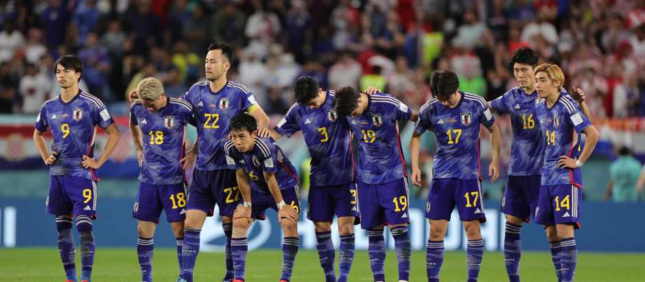 Los jugadores de Japón solo anotaron un penalti de la tanda