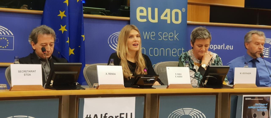Eva Kaili en el Parlamento Europeo