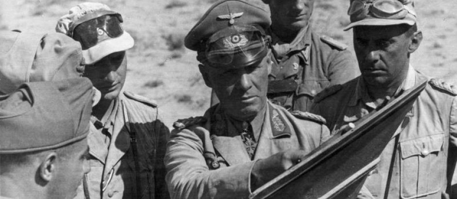 Rommel en el desierto africano en junio de 1942