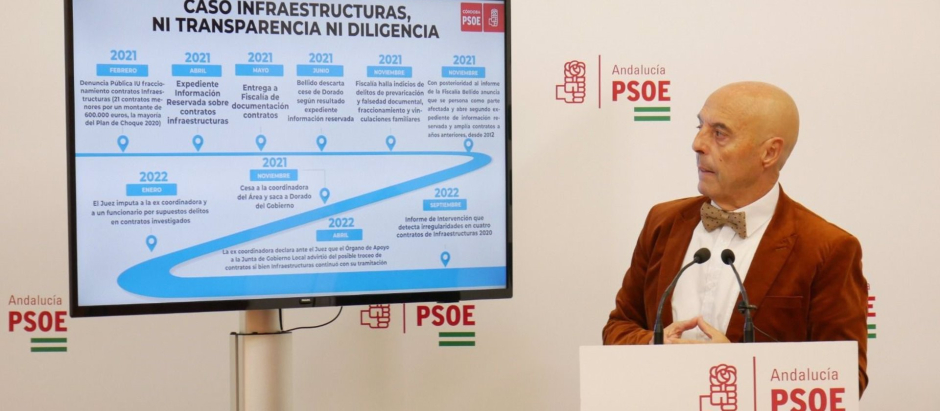 Hurtado (PSOE) observa el cronograma del caso Infraestructuras