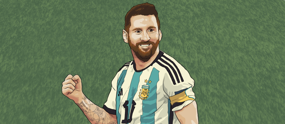 Ilustración Leo Messi