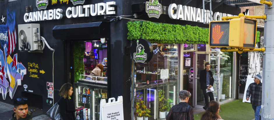 Cannabis Culture store in Manhattan, New York, United States, on October 21, 2022. (Photo by Beata Zawrzel/NurPhoto) (Photo by Beata Zawrzel / NurPhoto / NurPhoto via AFP)