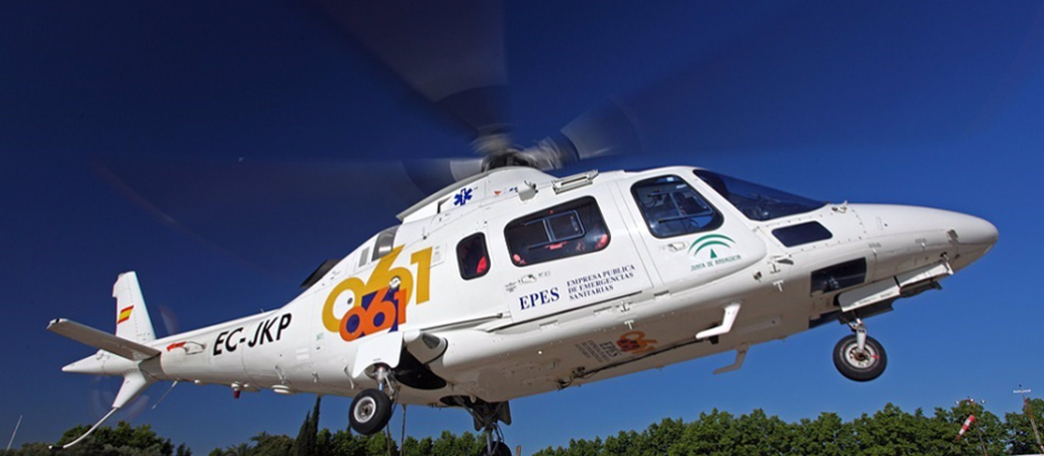 Helicóptero sanitario, en imagen de archivo