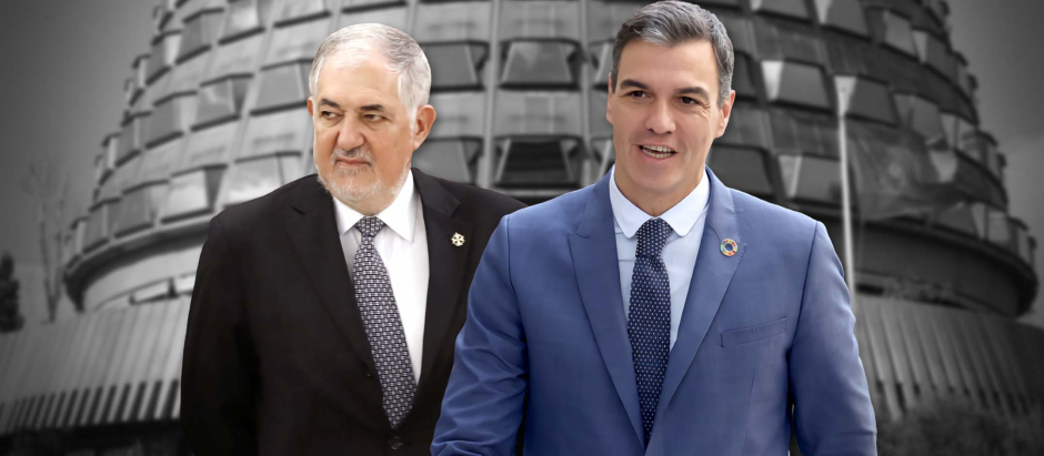Cándido Conde-Pumpido, nuevo presidente del Constitucional y Pedro Sánchez, presidente del Gobierno