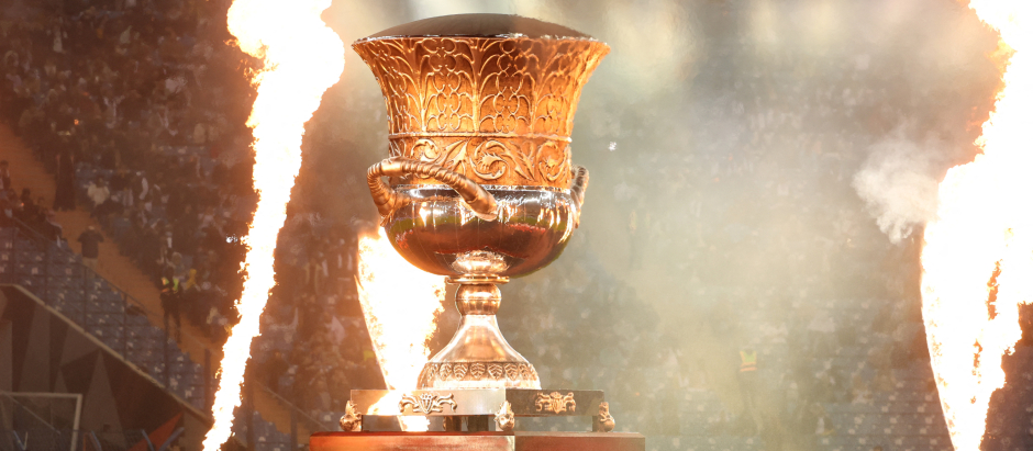 El trofeo de la Supercopa de España que se pone en juego en Arabia Saudí