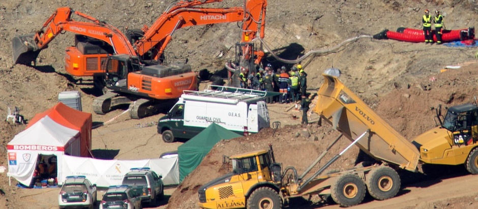 La excavación de la galería horizontal para llegar hasta Julen, el niño de 2 años que cayó en un pozo en 2019 y falleció