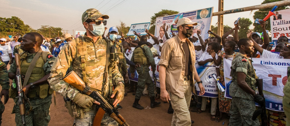Paramilitares del grupo Wagner en la República Centroafricana