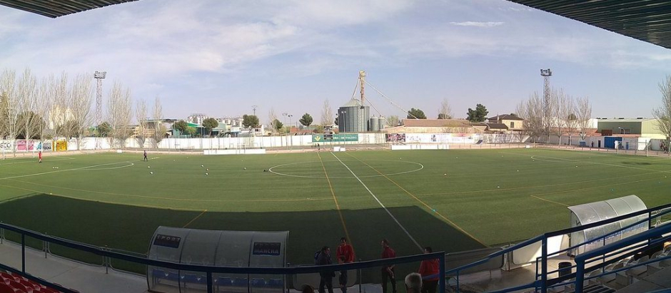 El campo de fútbol de la localidad de Madridejos, en Toledo