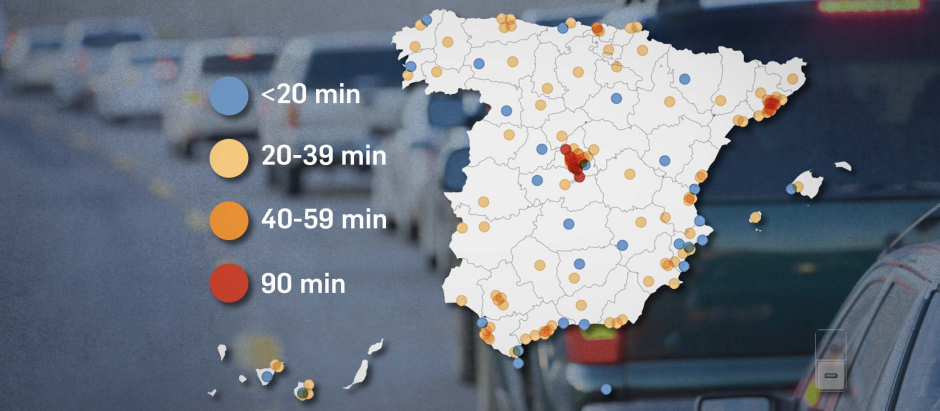 Los habitantes del área metropolitana de Madrid, los más insatisfechos con el tiempo invertido