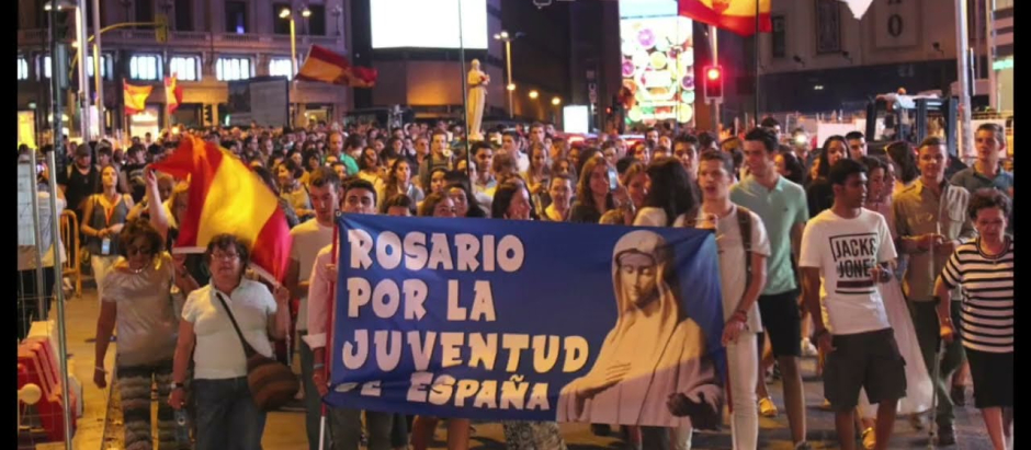 El sábado 11 de febrero vuelve el Rosario por la juventud de España