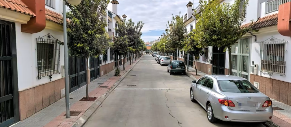Una calle de Los Olivos Borrachos