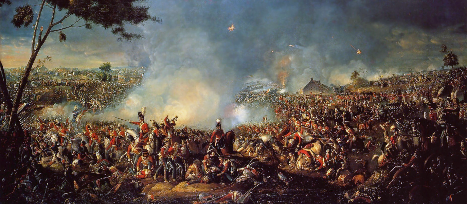 La Batalla de Waterloo, por William Sadler (1782–1839)