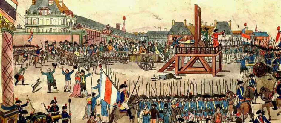 Robespierre, su hermano Augustin y sus amigos Antoine Saint-Just y Georges Couthon fueron ejecutados en la guillotina el 28 de julio de 1794